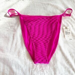 NEW Good American Perfect Fit Bikini Bottom sz 3XL pink jacquard